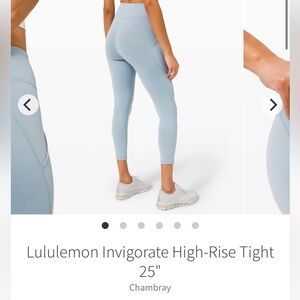 Lululemon Chambray High-Rise Tights